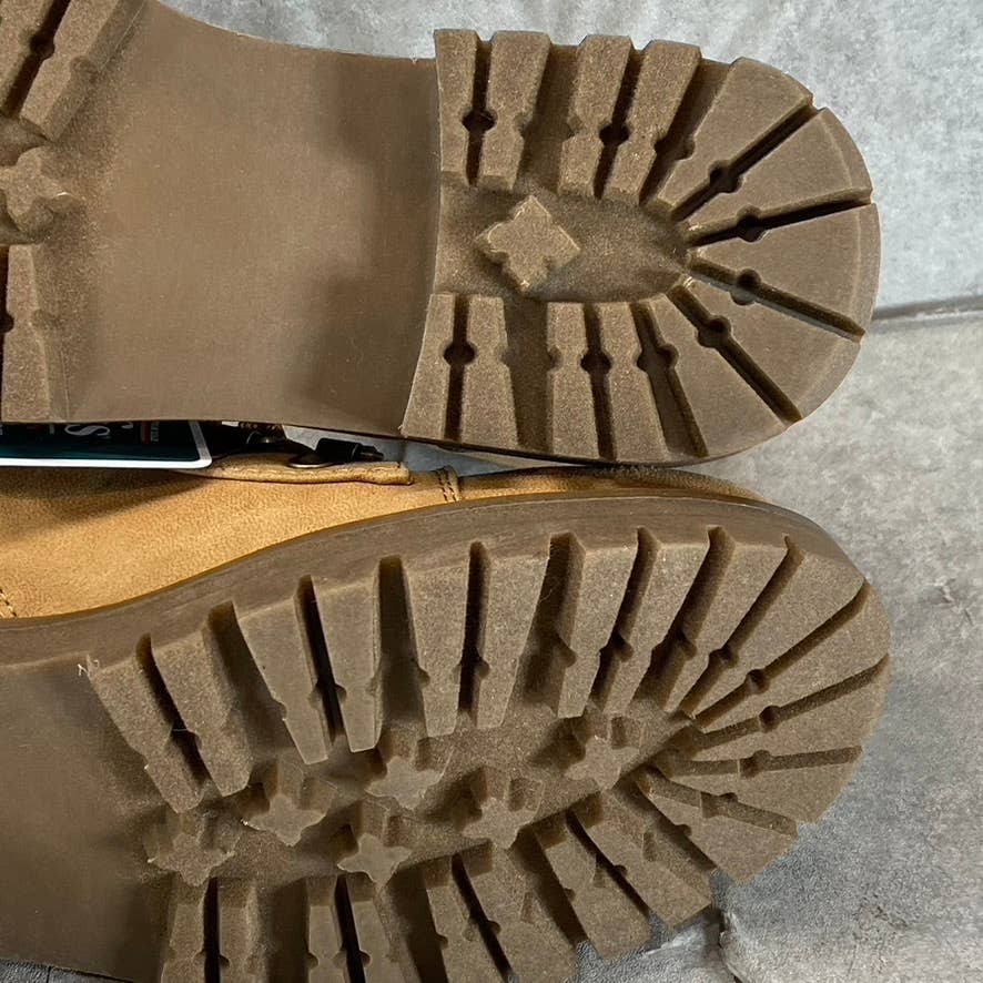 CLIFFS By White Mountain Women's Wheat/Fabric Maximal Lace-Up Boots SZ 8.5