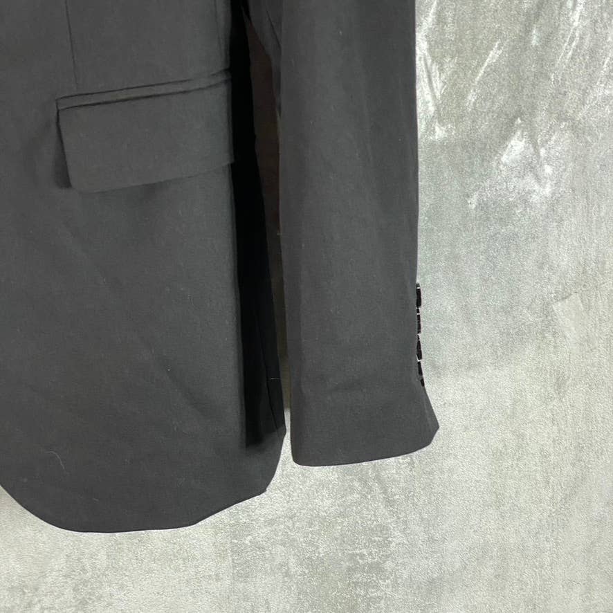 ZARA Men's Black Solid Two-Button Cool Comfort Lapel Collar Basic Blazer SZ 35