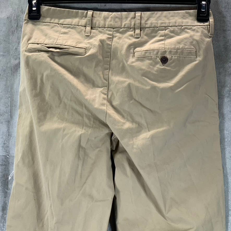 LANDS' END Men's Tan Traditional-Fit Straight-Leg Chino Pants SZ 31