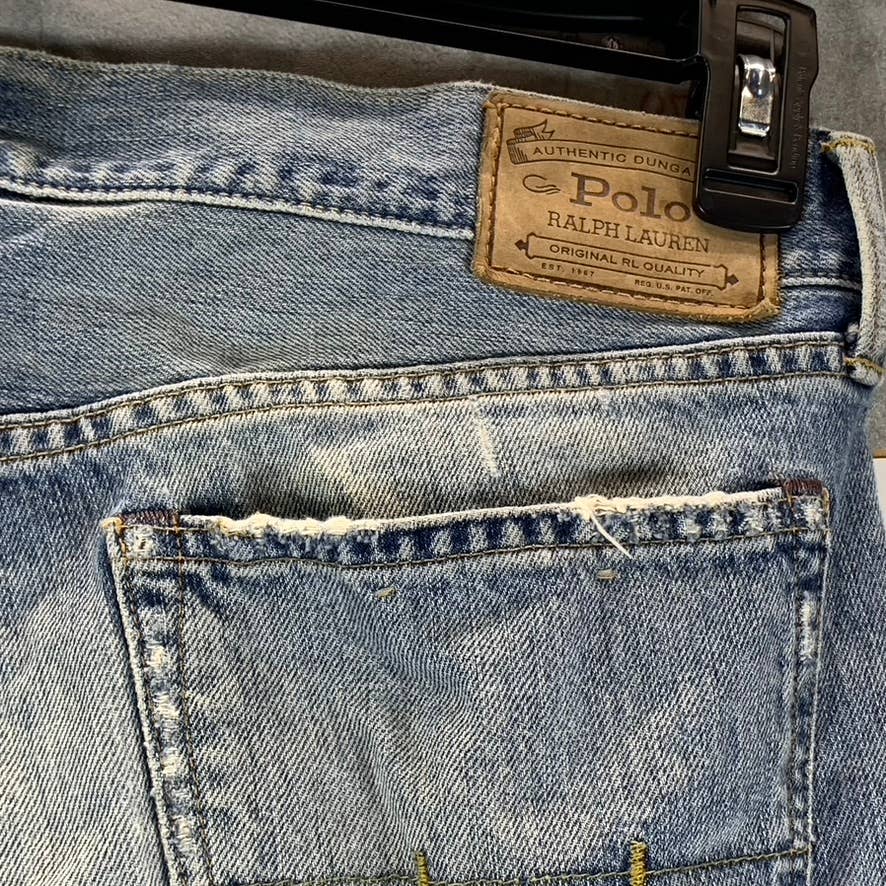 POLO RALPH LAUREN Men's Light Wash Varick Slim Straight Jeans SZ 34X30
