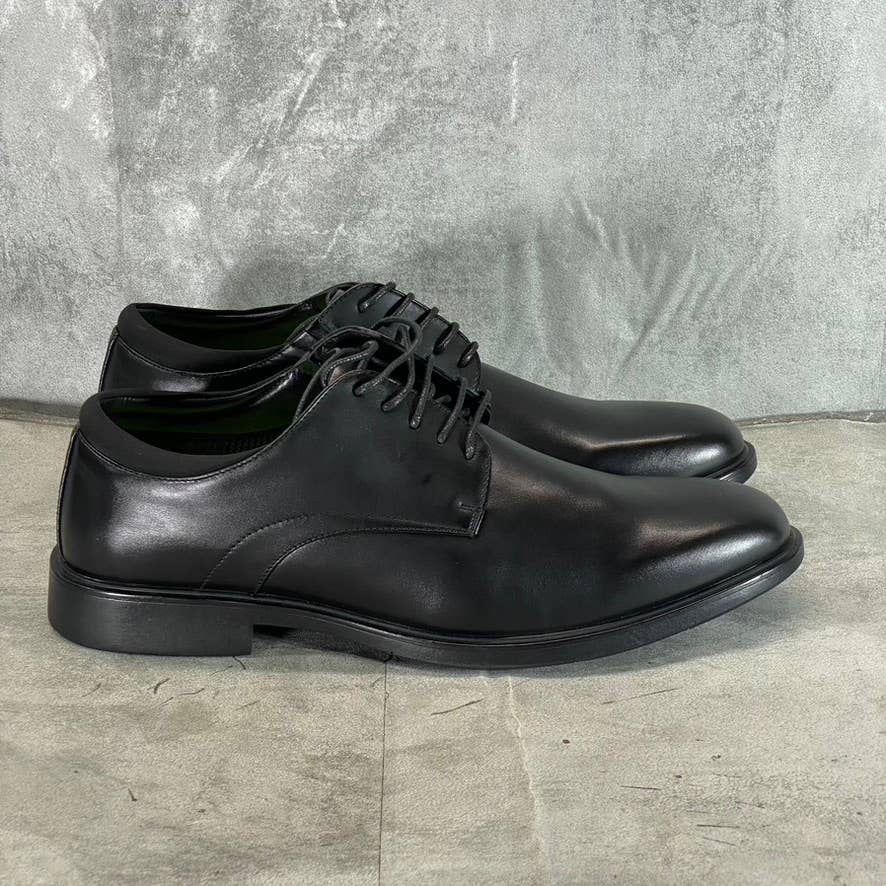 VANCE CO. Men's Wide Width Black Kimball Plain-Toe Lace-Up Dress Shoes SZ 14W
