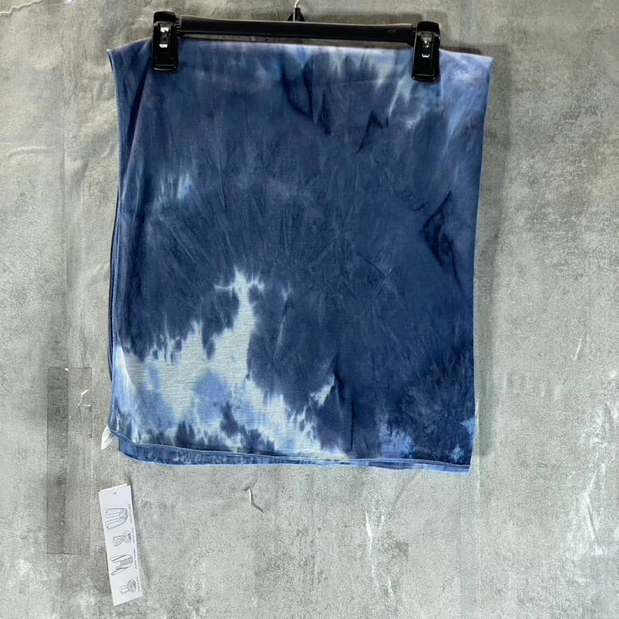 JENNI Women's Blue Tie-Dye Lightweight Jersey Wrap SZ OS