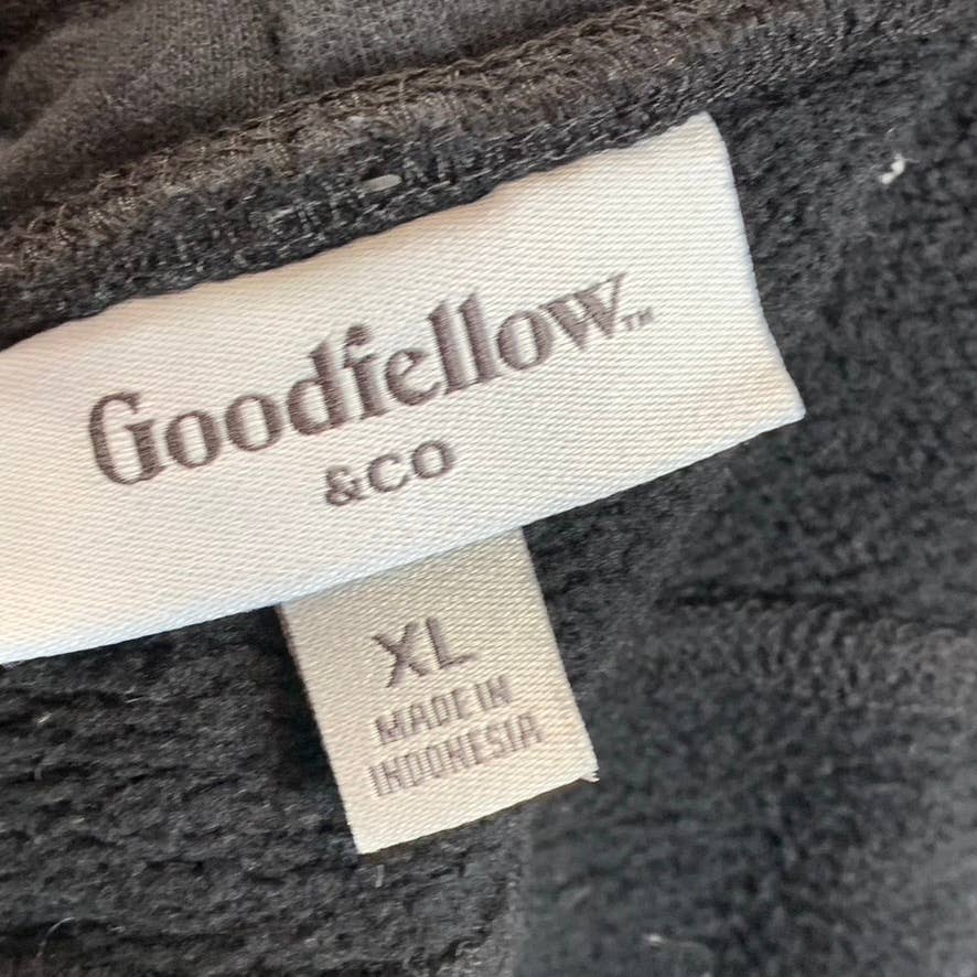 GOODFELLOW & CO Men's Black Solid Drawstring Pull-On Joggers SZ XL