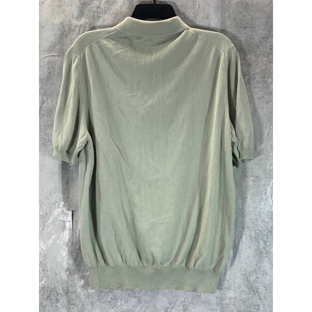 BOGLIOLI MILANO Men's Green Cotton Short Sleeve Polo Shirt SZ M