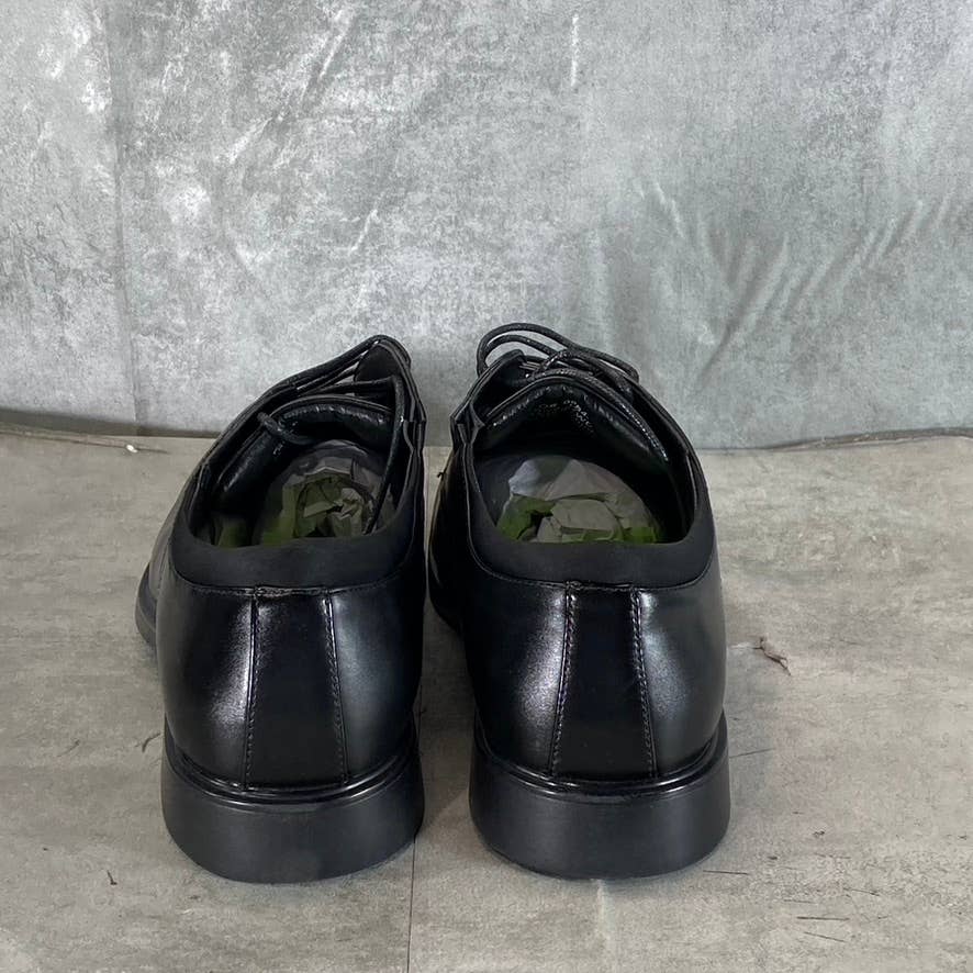 VANCE CO. Men's Wide Width Black Kimball Plain-Toe Lace-Up Dress Shoes SZ 14W