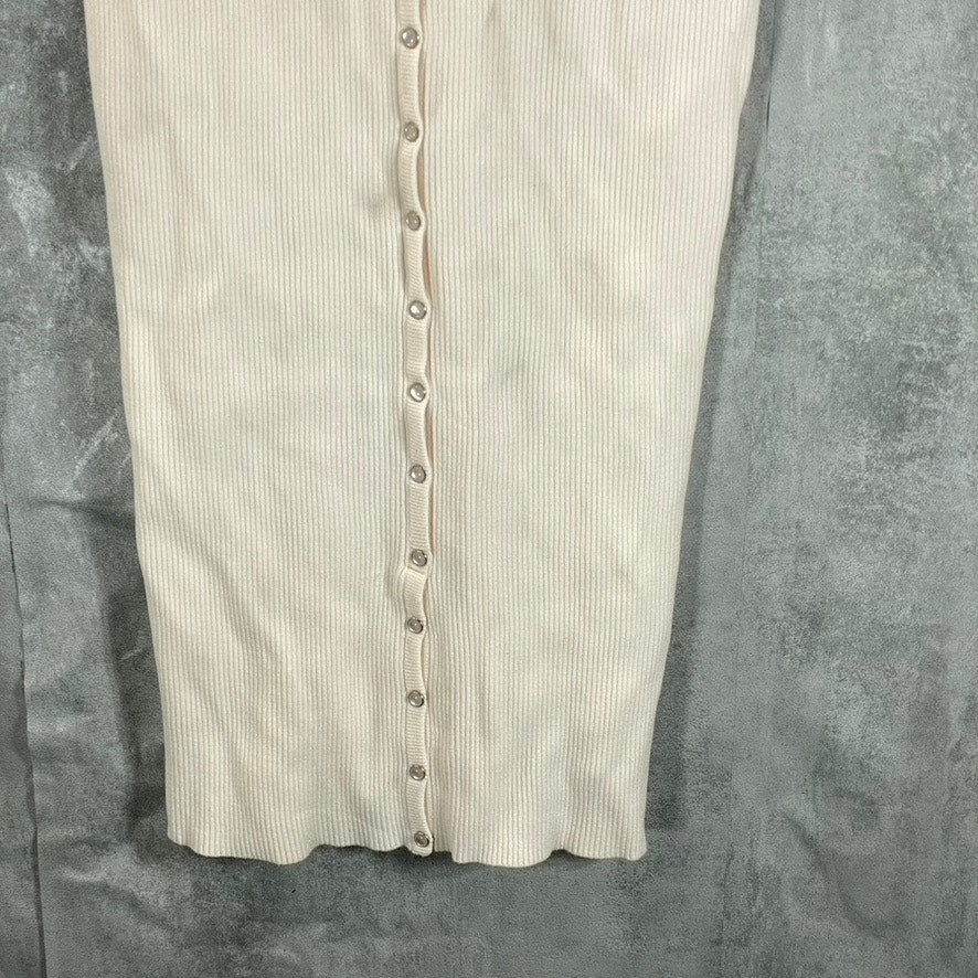 GUESS Women's Ocean Salt Lana Button-Front Bodycon Midi Dress SZ M