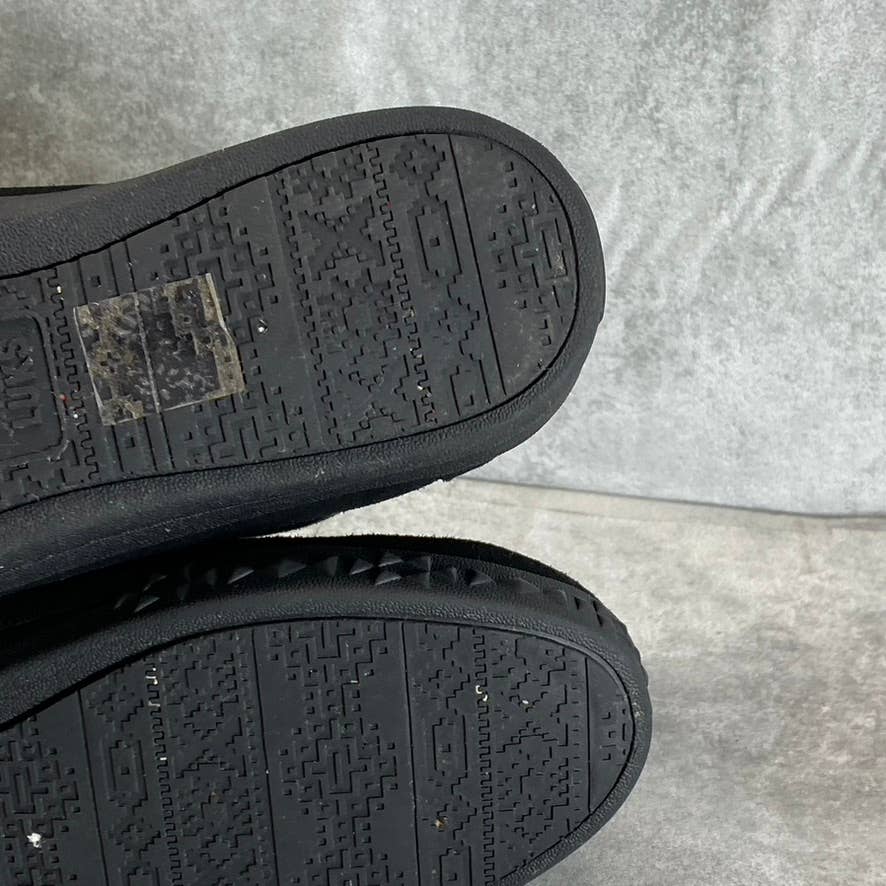MUK LUKS Women's Black Street Queens Memory Foam Round-Toe Slip-On Boots SZ N/A