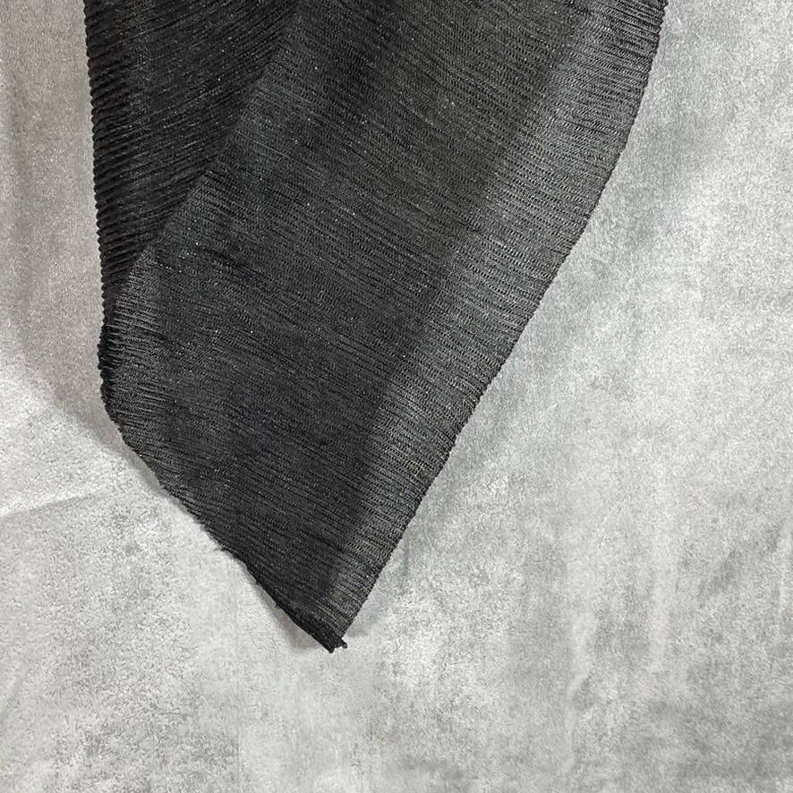 INC INTERNATIONAL CONCEPTS Women's Black Metallic Sheer Evening Shawl SZ OS