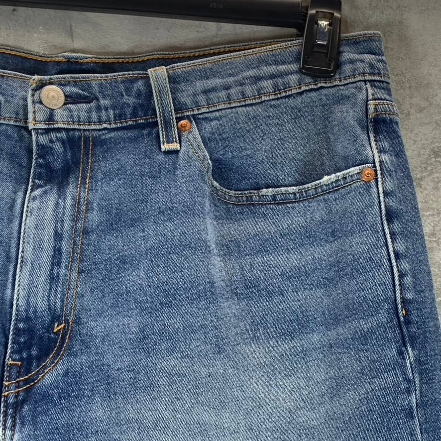 LEVI'S Men's Medium Wash 541 Athletic Taper 11" Denim Shorts SZ 36