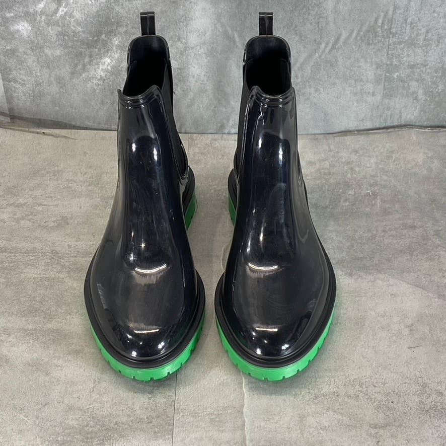 INC INTERNATIONAL CONCEPTS Women's Black Rylien Round-Toe Pull-On Rain Boot SZ10