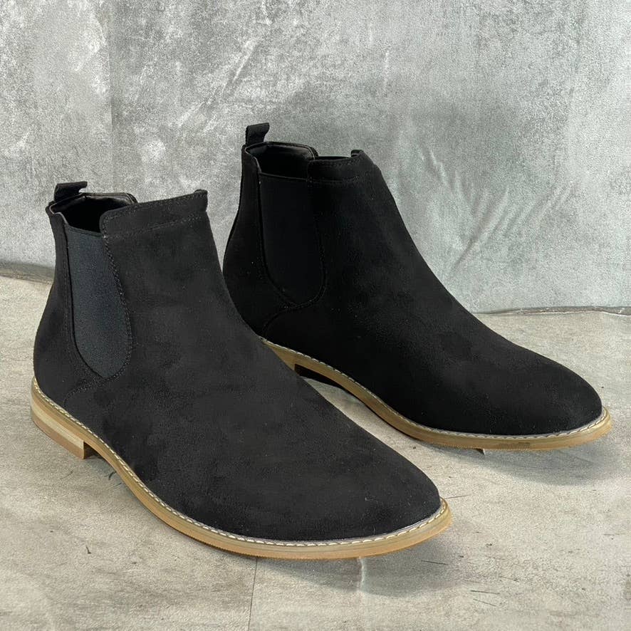 VANCE CO. Men's Wide Width Black Marshall Pull-On Chelsea Boots SZ 10.5W