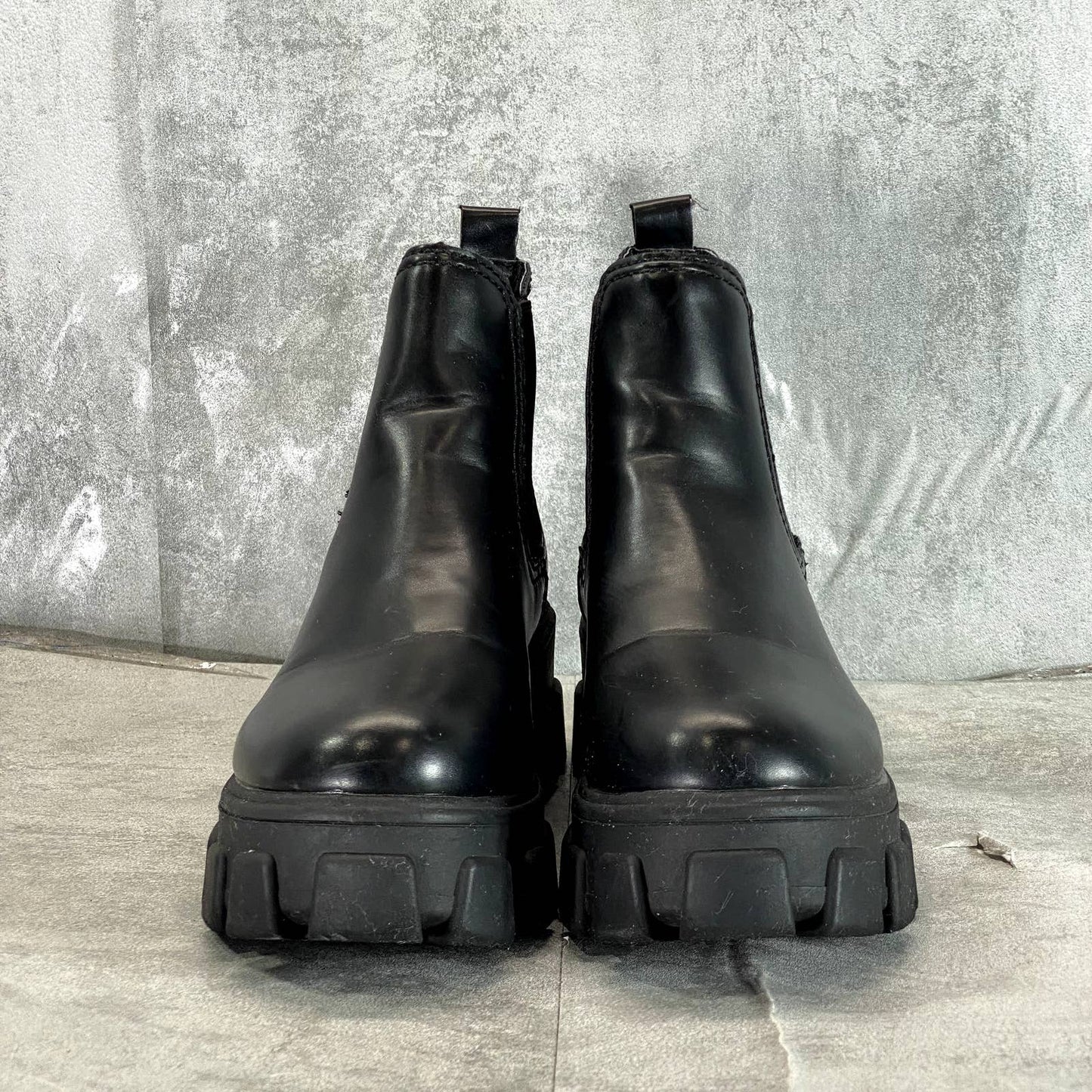 CIRCUS By SAM EDELMAN Women's Black Darielle Chunky Ankle Pull-On Booties SZ 7