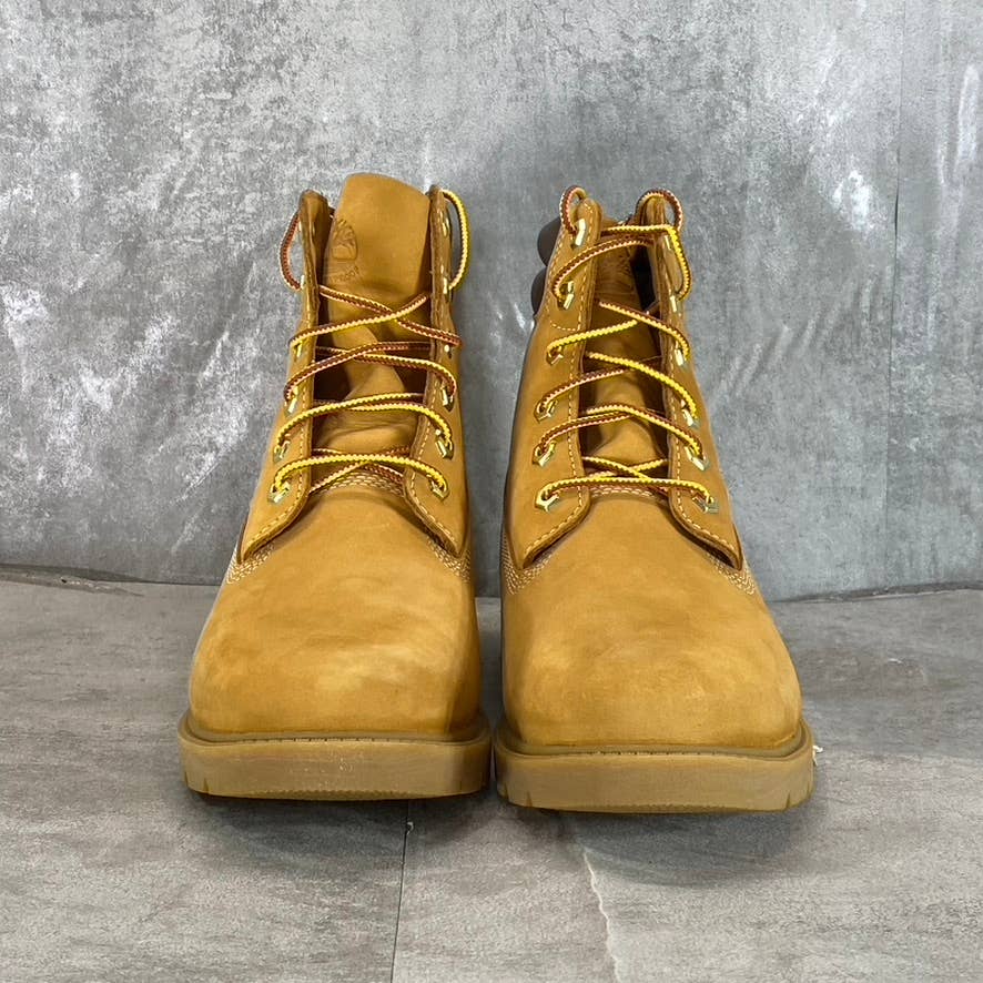 TIMBERLAND Women's Wheat Nubuck Linden Woods 6" Waterproof Lace-Up Boots SZ 9.5
