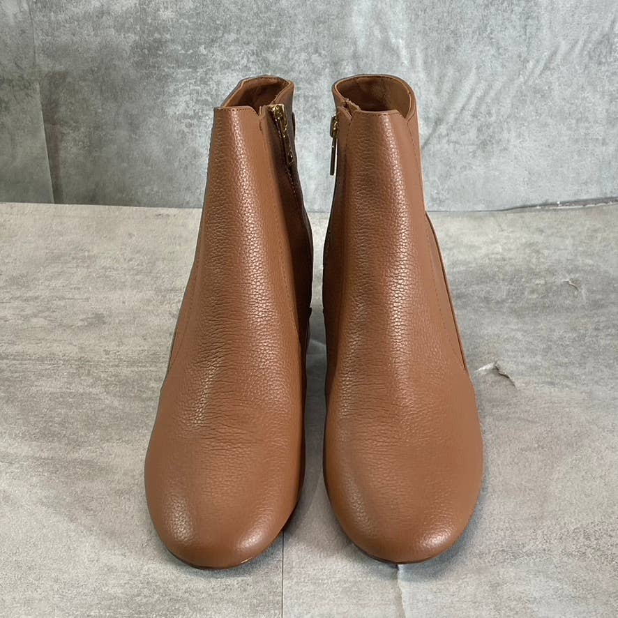 JACK ROGERS Women's Mocha Berkley Water Resistant Block-Heel Booties SZ 8.5