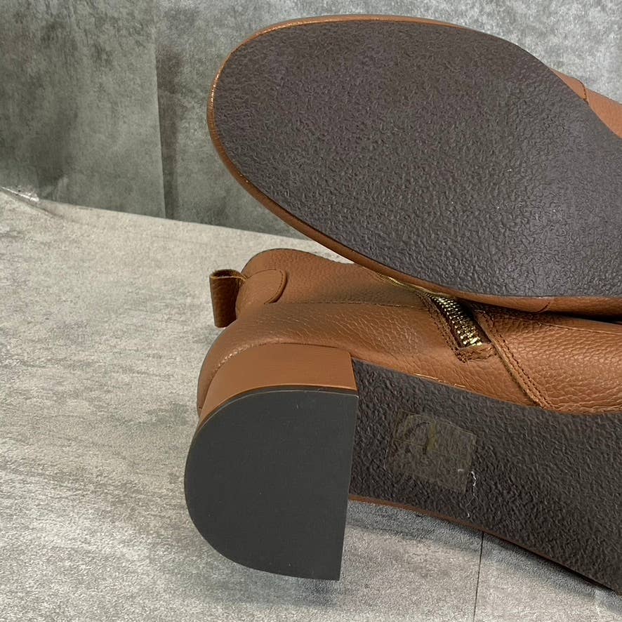 JACK ROGERS Women's Mocha Berkley Water Resistant Block-Heel Booties SZ 8.5