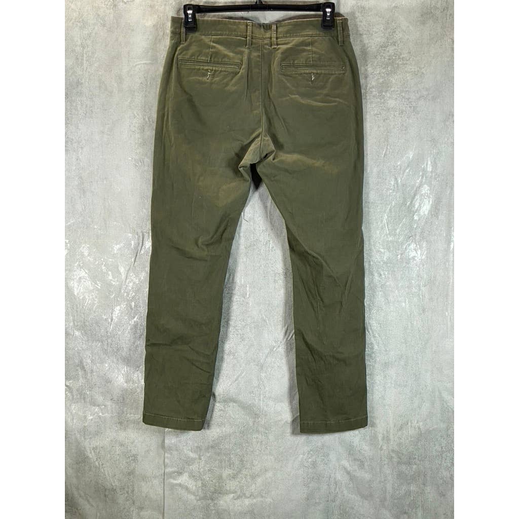 GOODFELLOW & CO Men's Paris Green Athletic-Fit Hennepin Chino Pants SZ 33X30