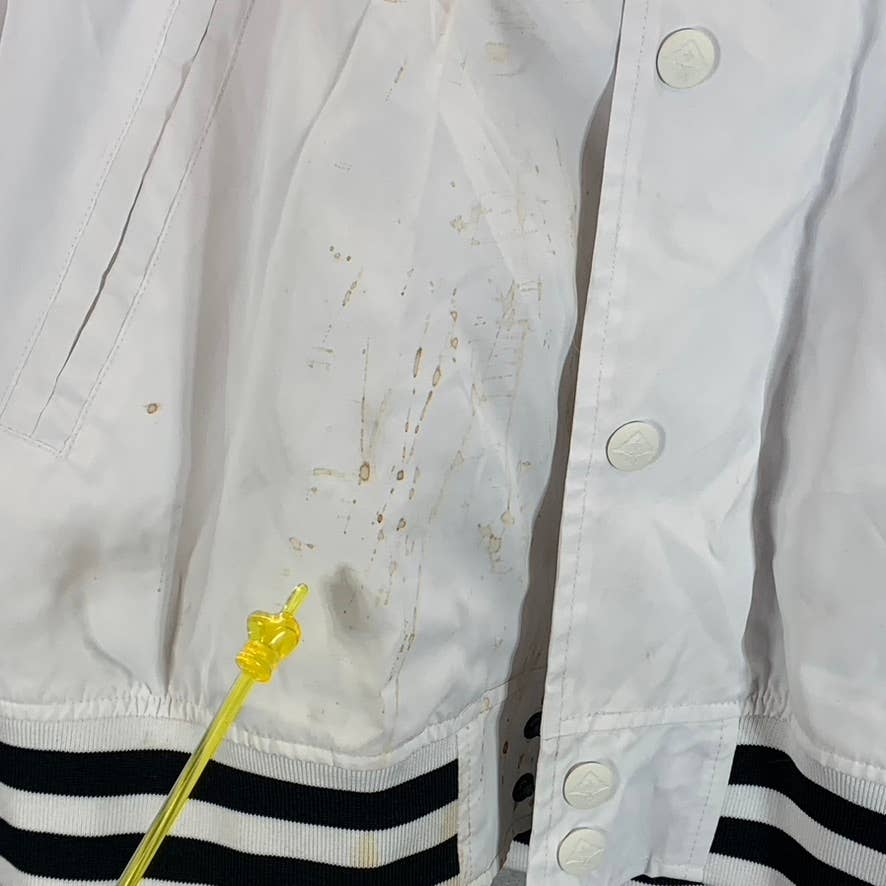 LRG Men's Bright White Lifted Research Group Bomber Jacket SZ XL