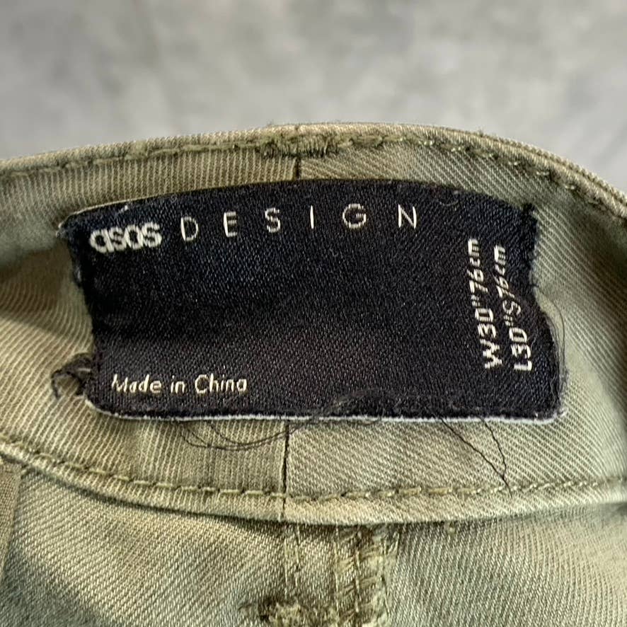 ASOS Men's Olive Cap-Knee Jogger Pants SZ 30X30