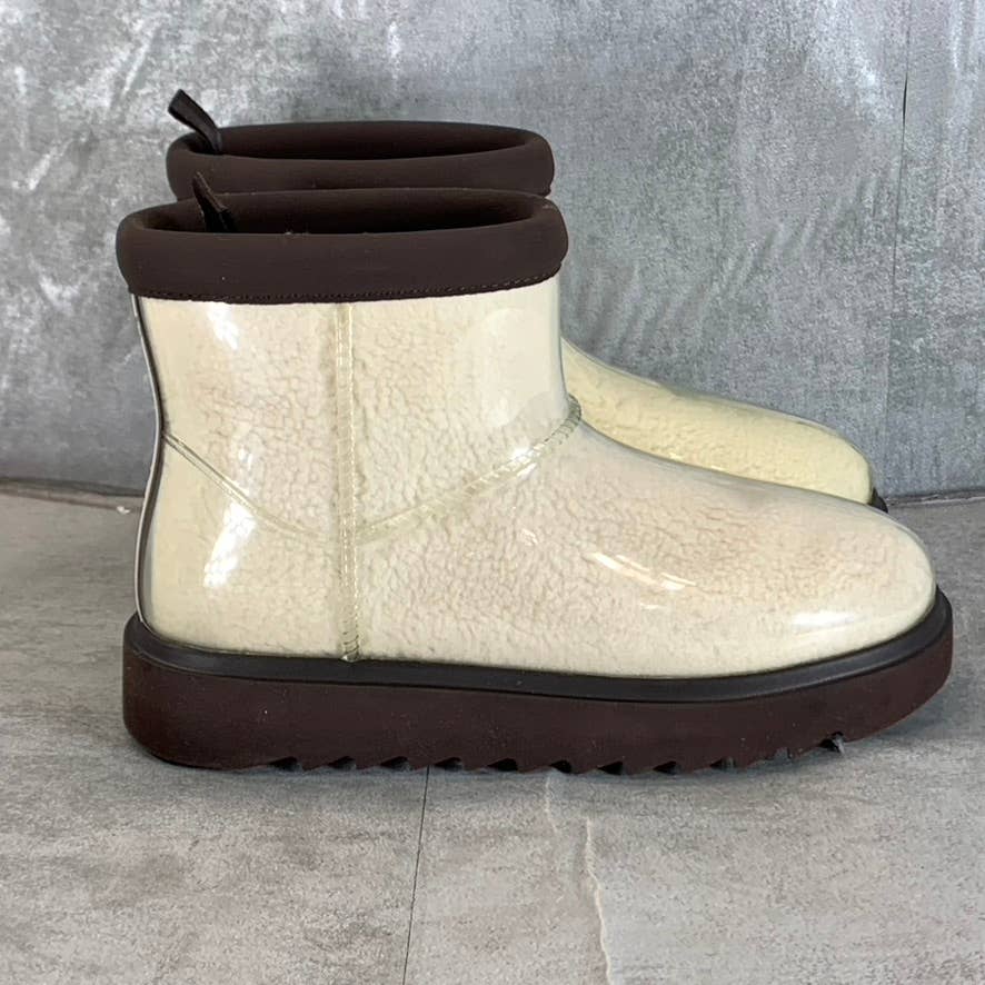 KOOLABURRA By UGG Women's Chocolate Brown/Natural Koola Clear Mini Boots SZ 8