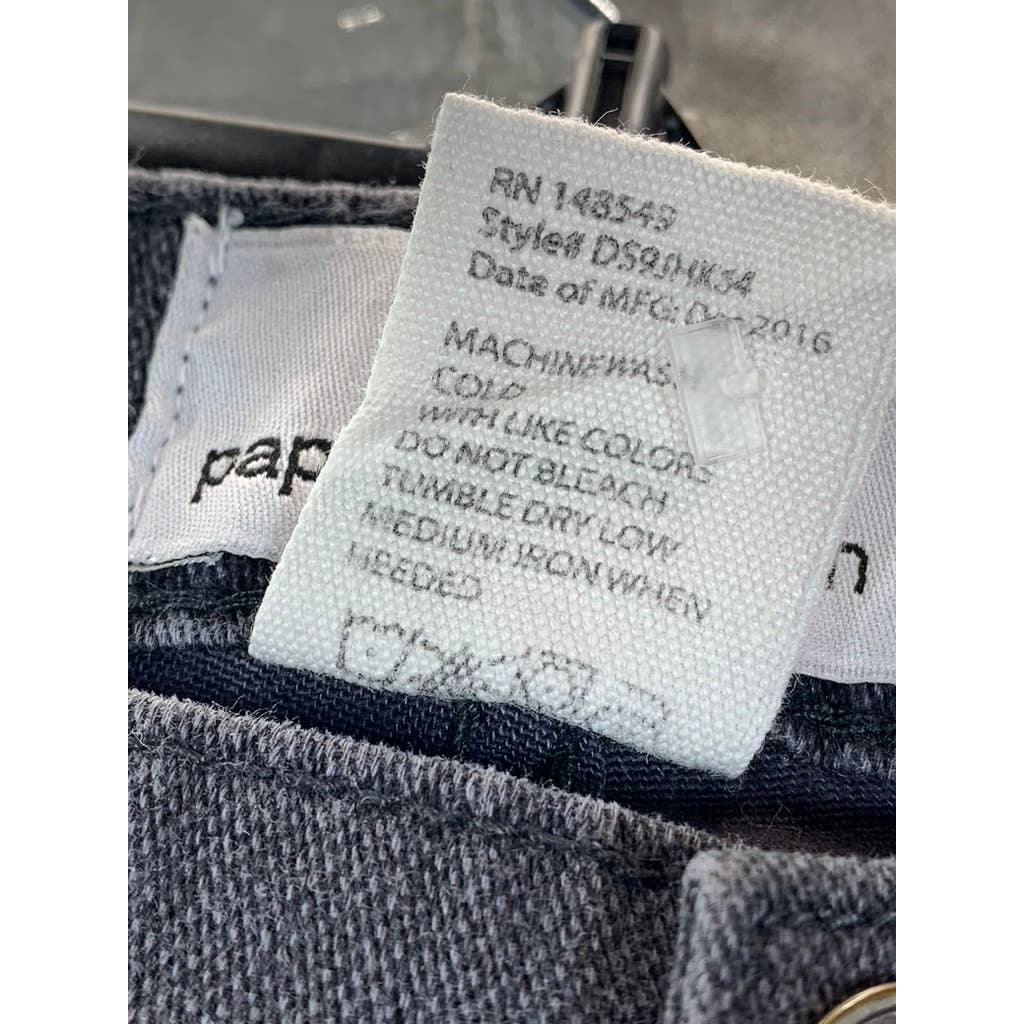 PAPER DENIM & CLOTH Men's Charcoal Denim 5-Pocket Bermuda Shorts SZ 32