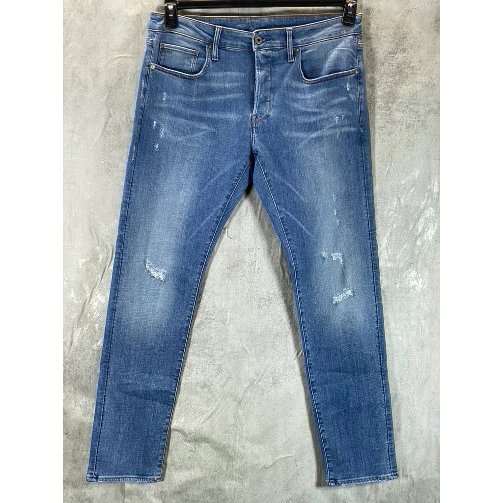 G-STAR RAW Men's Faded Niagara Restored 3301 Slim-Fit Jeans SZ 33X32