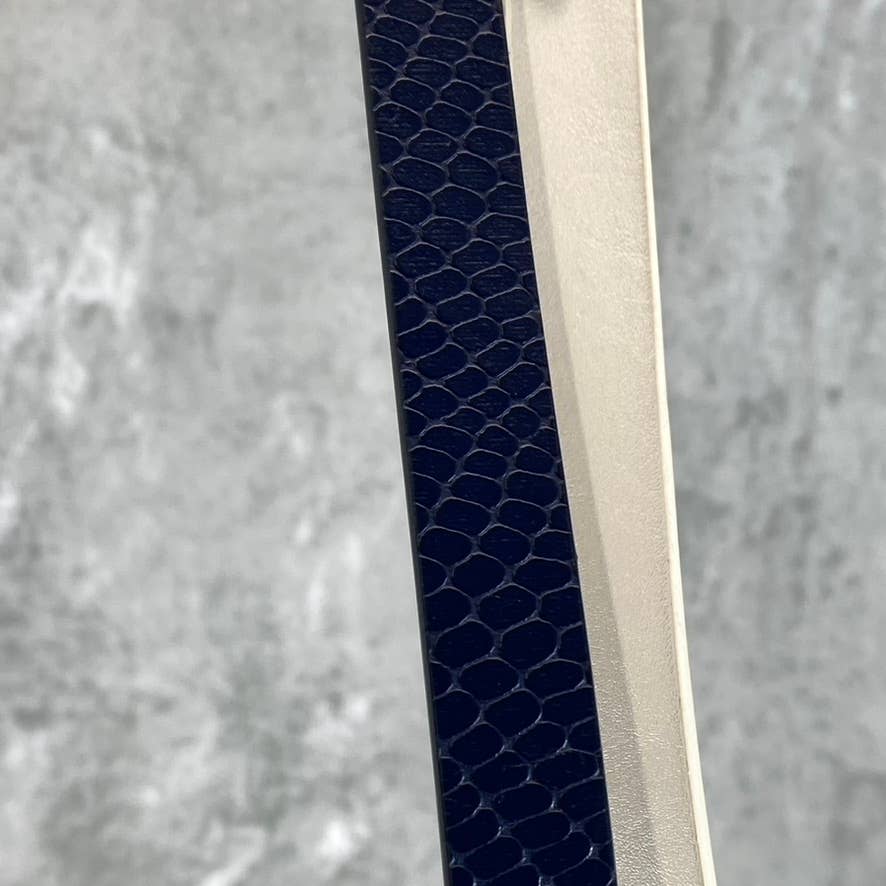INC INTERNATIONAL CONCEPTS Women's White/Navy 2pc Solid Snake Belt Set SZ S