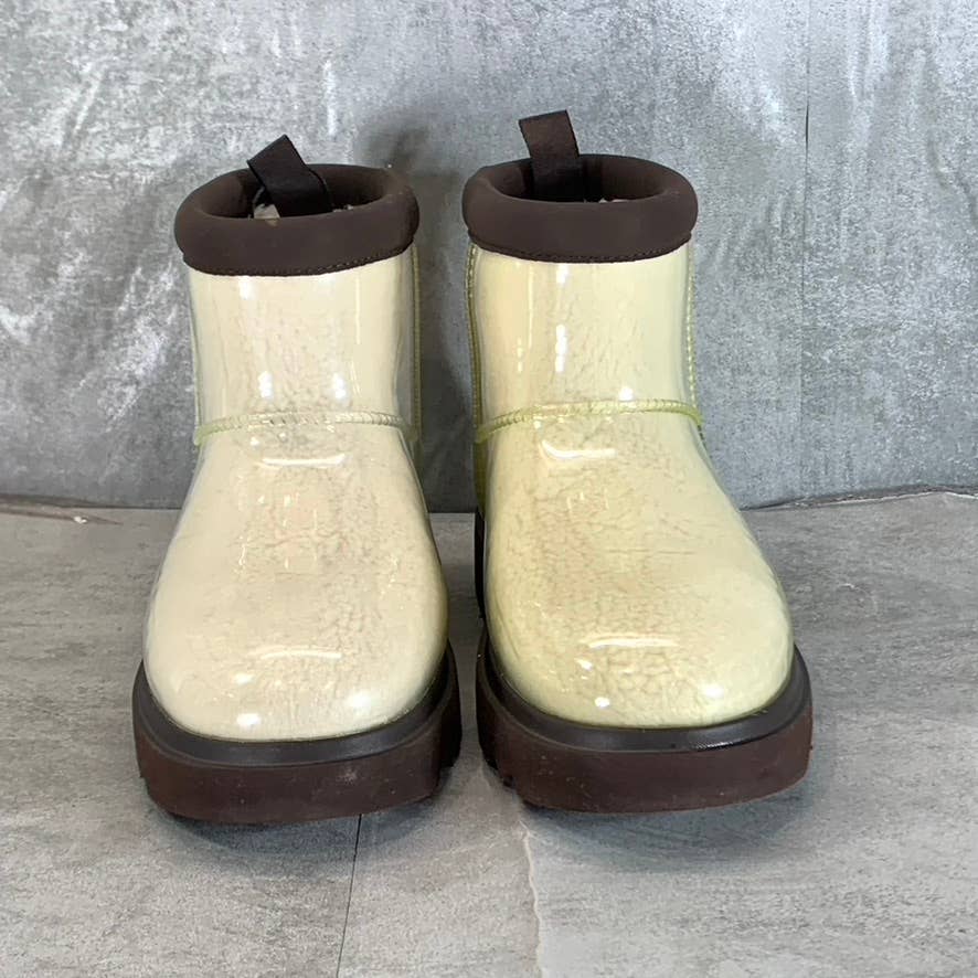 KOOLABURRA By UGG Women's Chocolate Brown/Natural Koola Clear Mini Boots SZ 8