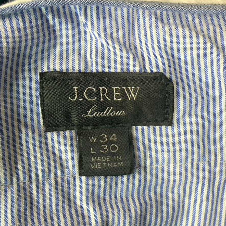 J.CREW Men's Navy Ludlow Slim-Fit Suit Pants SZ 34X30
