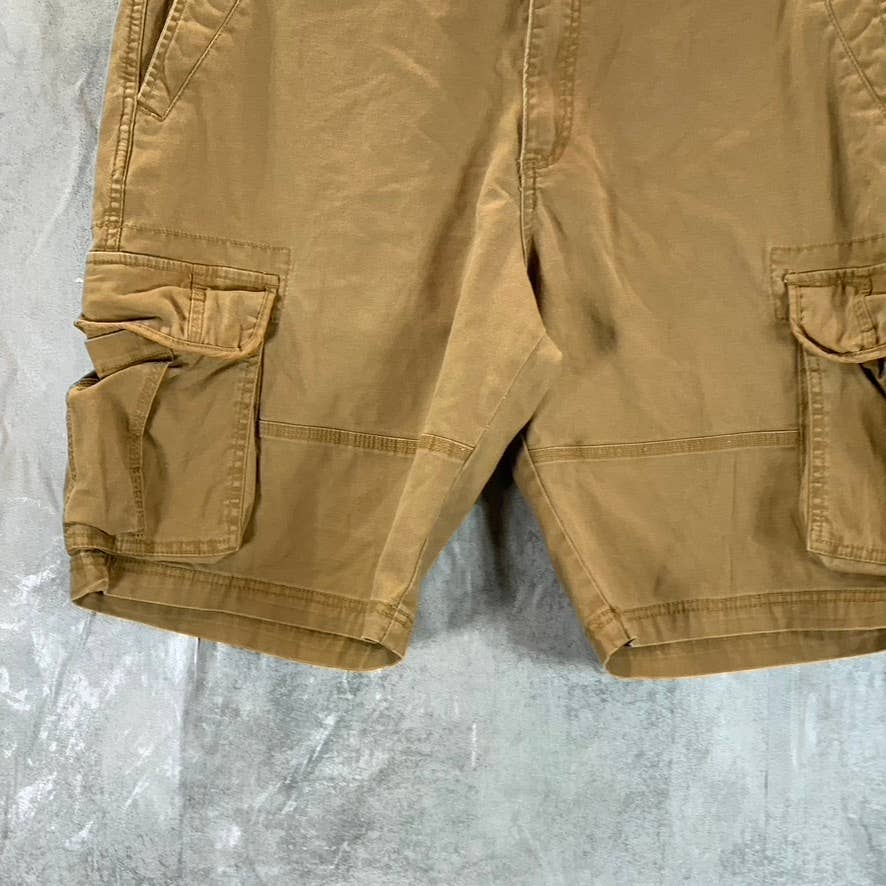GOODFELLOW & CO Men's Brown Regular-Fit Flex Waist Cargo Shorts SZ 42