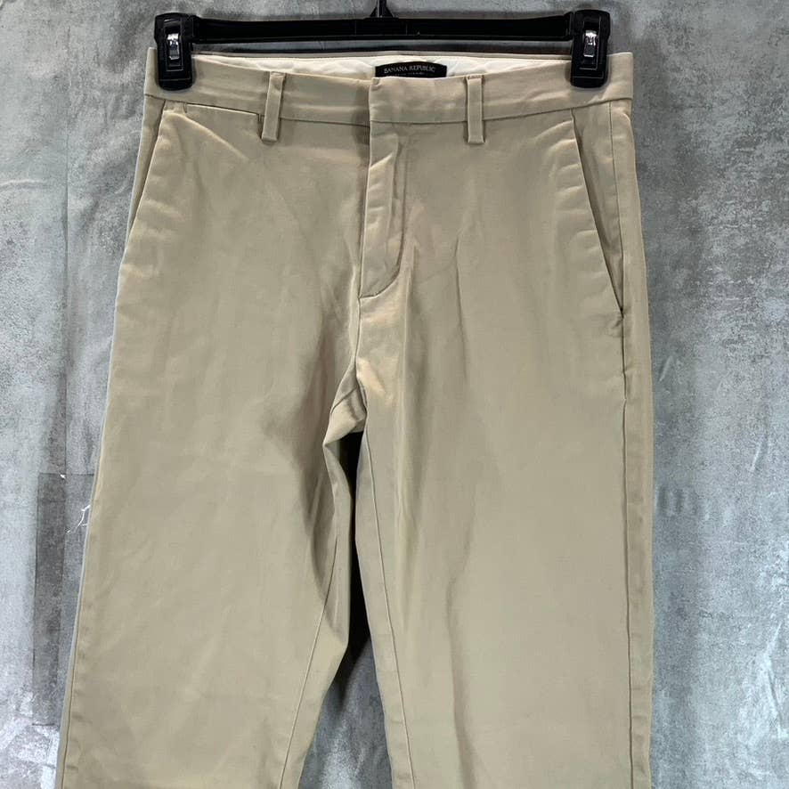 BANANA REPUBLIC Men's Khaki Straight-Fit Emerson Stretch Chino Pants SZ 28X30