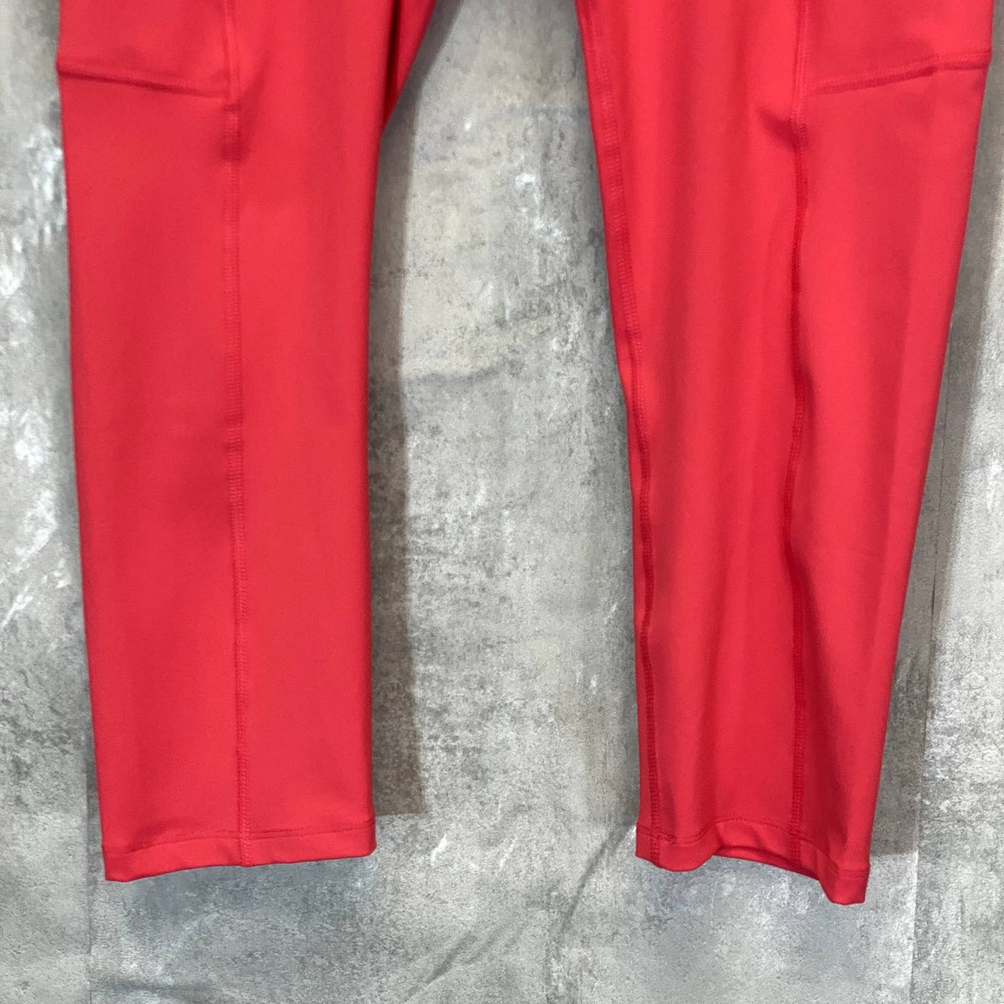APANA Women's Teaberry Solid High-Waist Side Pocket Pull-On Leggings SZ L