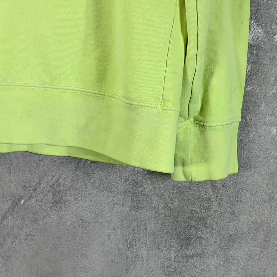 AMERICAN EAGLE Men's Neon Yellow Cotton Logo Pullover Hoodie SZ M