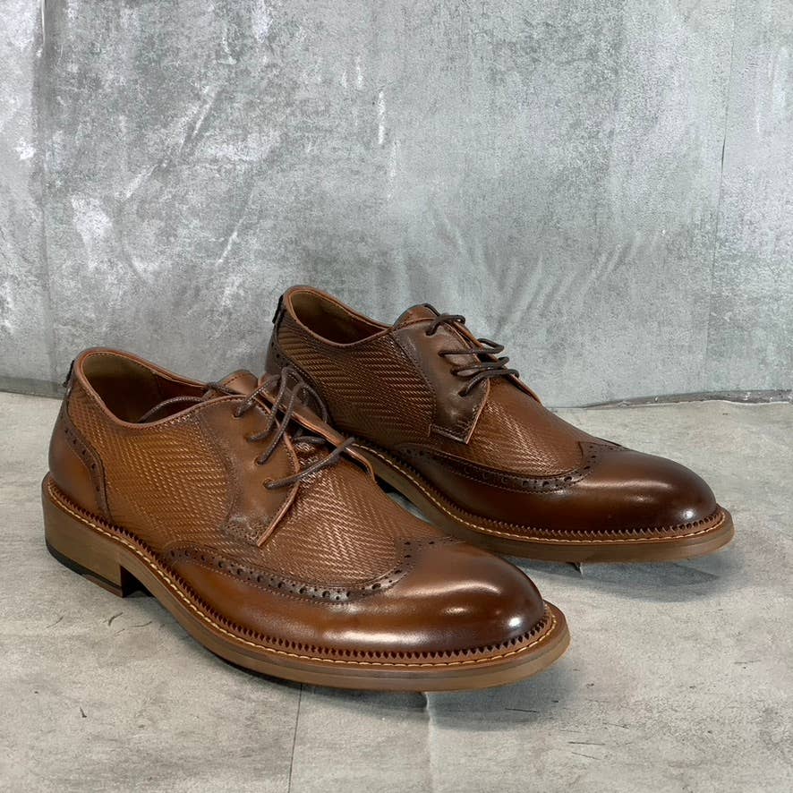 VINTAGE FOUNDRY CO. Men's Cognac Leather Clark Lace-Up Oxfords SZ 9