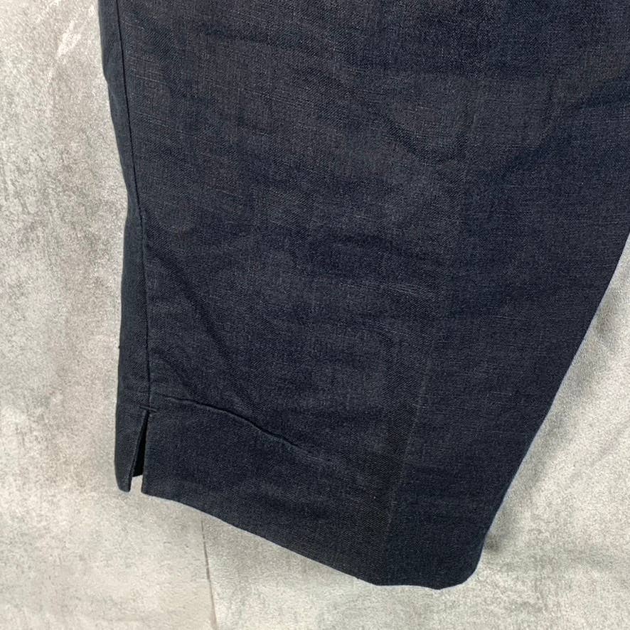L.L. BEAN Women's Navy Linen Classic-Fit Pants SZ 16