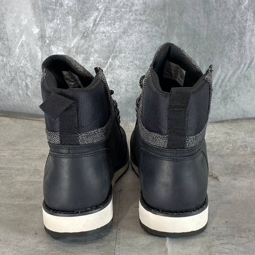 TERRITORY Men's Wide Black Raider Cap-Toe Lace-Up Ankle Boots SZ 9.5W
