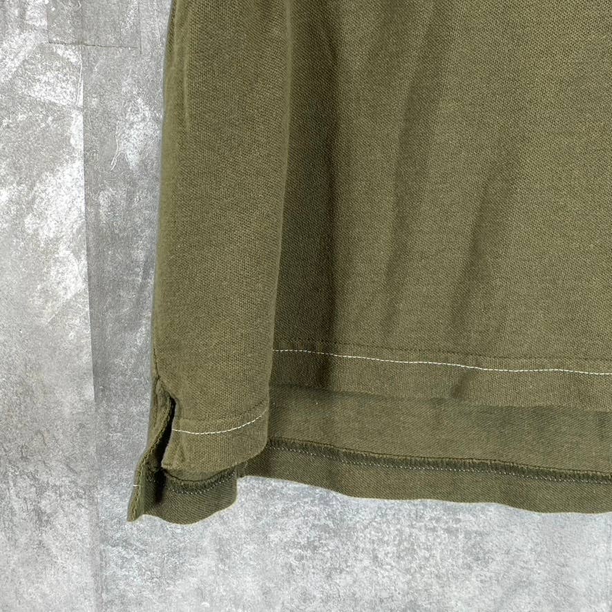 BILLY REID Men's Olive Pensacola Short-Sleeve Polo Shirt SZ L