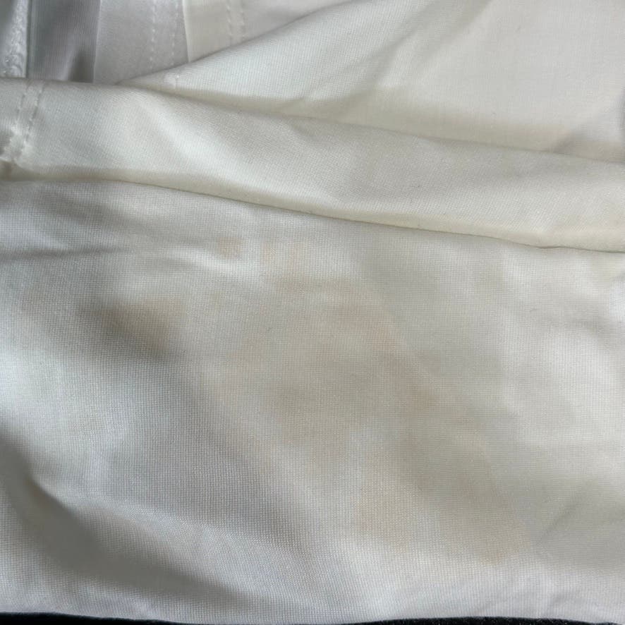 INC INTERNATIONAL CONCEPTS Women's White Cold-Shoulder Balloon-Sleeve Top SZ L
