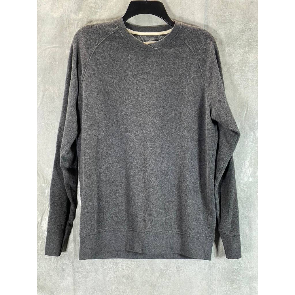 LIFE/AFTER/DENIM Men's Gray Crewneck Pullover Fleece Sweatshirt SZ M