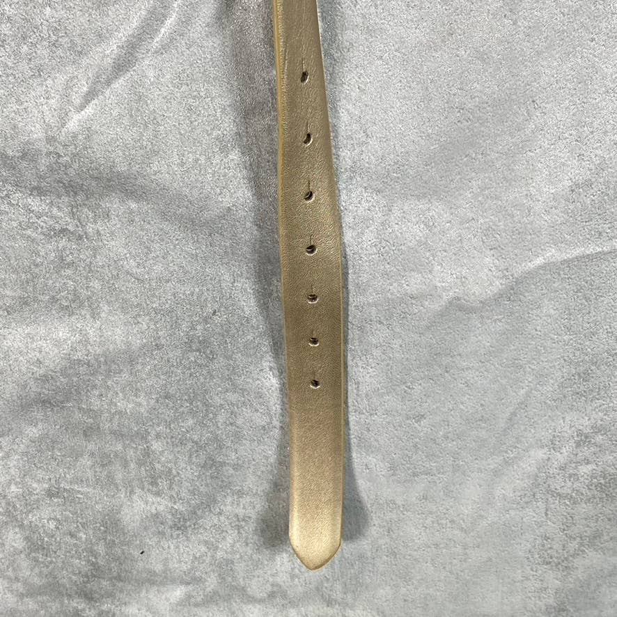 INC INTERNATIONAL CONCEPTS Women's Gold Textured Double-Circle Buckle Belt SZ XL