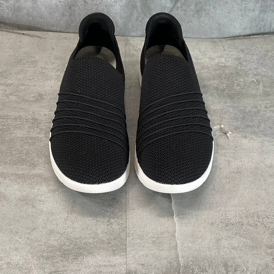 CLARKS Collection Women's Black Knit Adella Step Slip-On Sneakers SZ 10