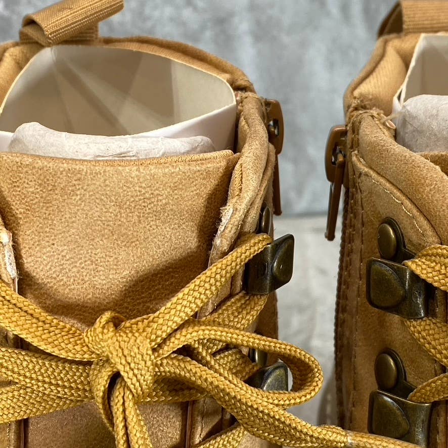 CLIFFS By White Mountain Women's Wheat/Fabric Maximal Lace-Up Boots SZ 8.5