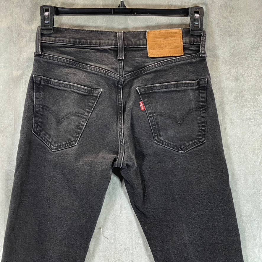 LEVI STRAUSS & CO Men's Black 502 Tapered-Fit Jeans SZ 29X30