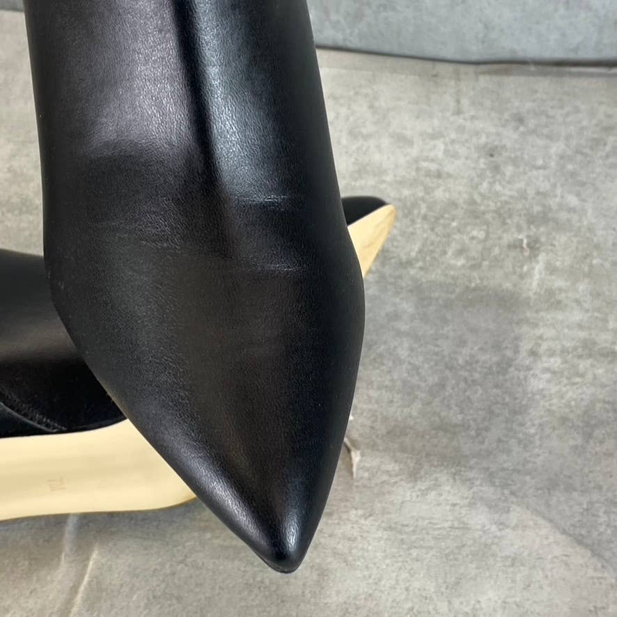 CALVIN KLEIN Women's Black Jeora Pointed-Toe Stiletto Tall Dress Boots SZ 7