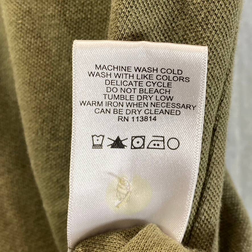 BILLY REID Men's Olive Pensacola Short-Sleeve Polo Shirt SZ L