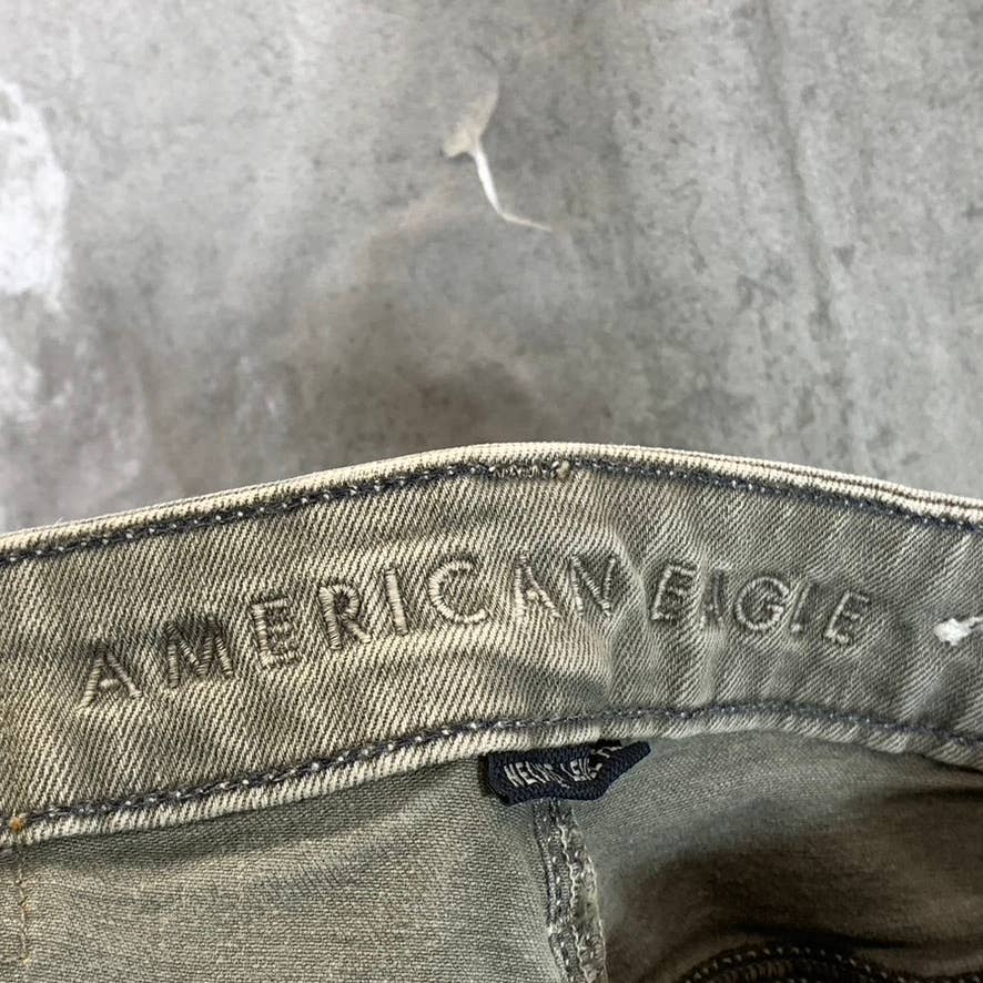 AMERICAN EAGLE Outfitters Men's Grey Skinny-Fit Jeans SZ 28x32