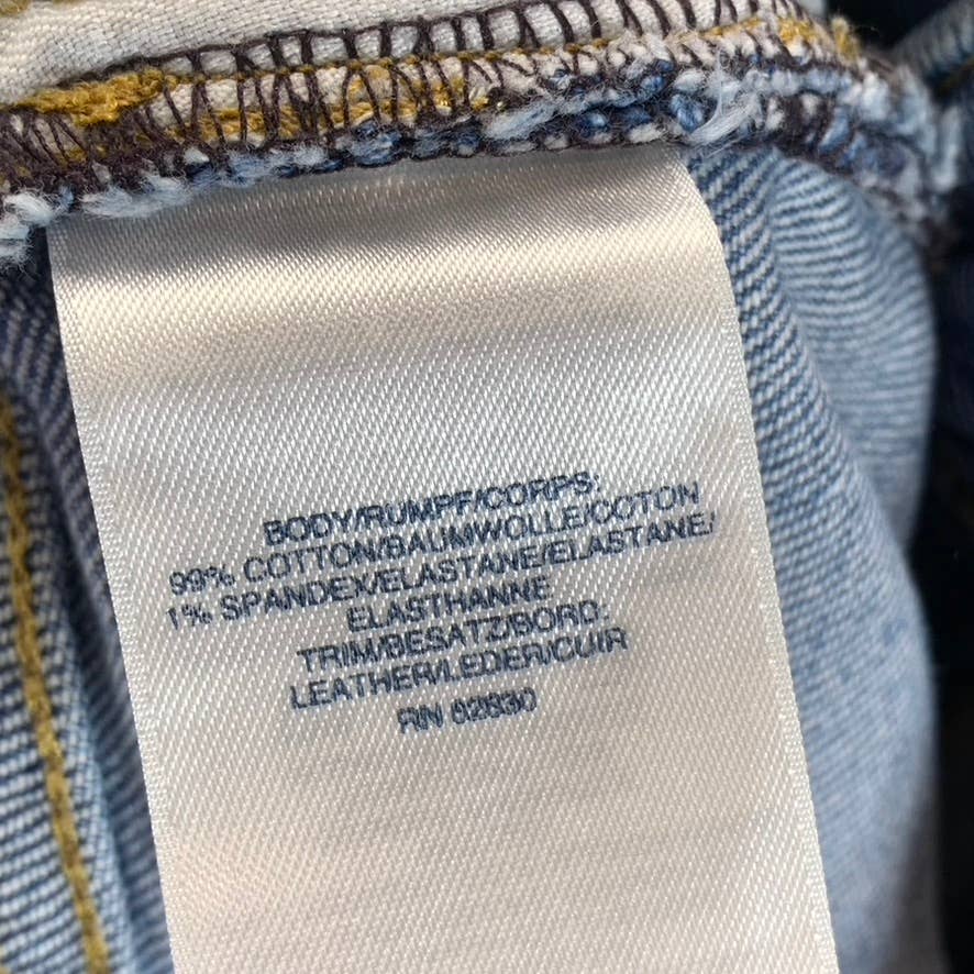 LANDS' END Men's Stone Wash Square Rigger Straight-Fit Jeans SZ 38