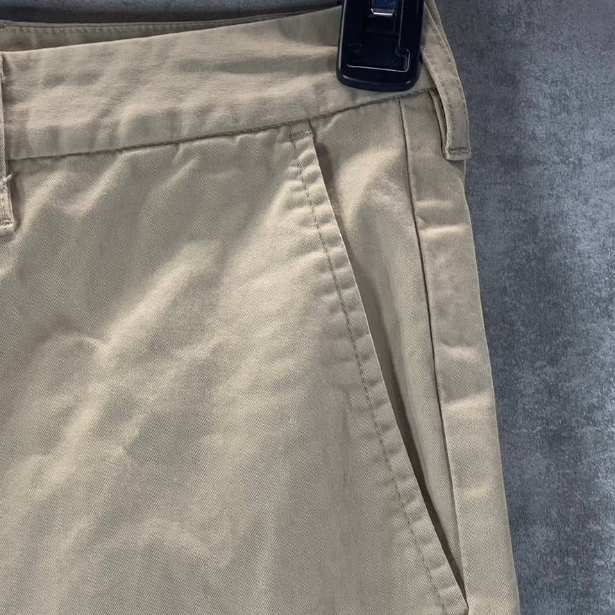 LANDS' END Men's Tan Traditional-Fit Straight-Leg Chino Pants SZ 31