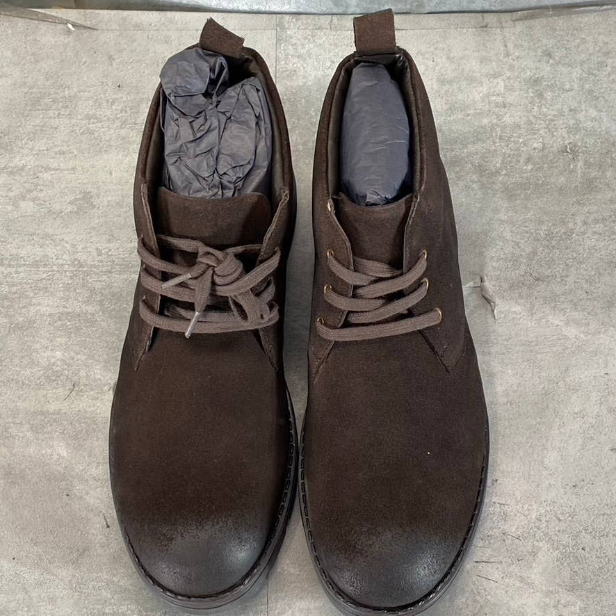 VINTAGE FOUNDRY CO. Men's Brown Leather Turner Lace-Up Chukka Boots SZ 9.5