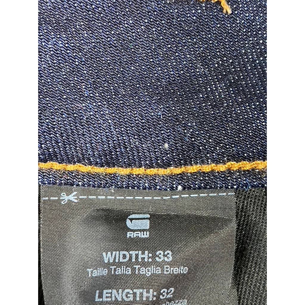 G-STAR RAW Men's Dark Aged D-Staq 5-Pocket Slim Jeans SZ 33X32