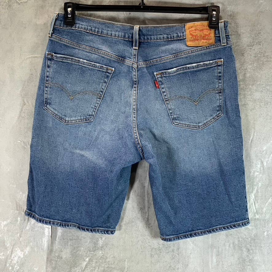 LEVI'S Men's Medium Wash 541 Athletic Taper 11" Denim Shorts SZ 36